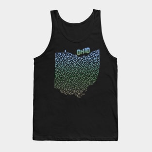 Ohio State Outline Maze & Labyrinth Tank Top